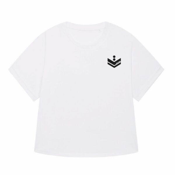 Oversized Shirt Brand Logo White