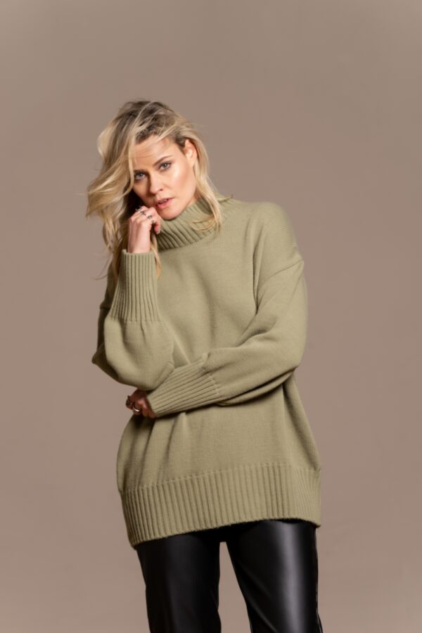 Ada Knitted Pull Olive Juul & Belle