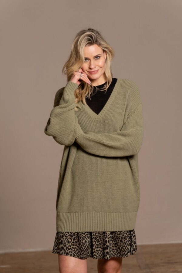 Milly Knitted Pull Olive