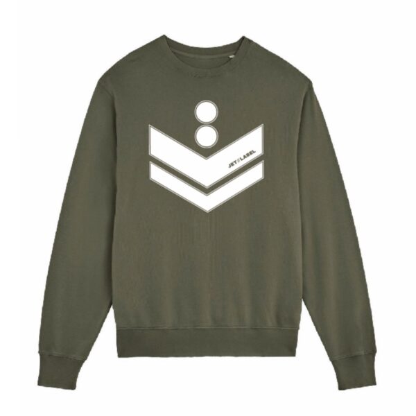 Sweater Retro Logo Vintage Army Green